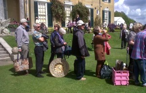 Polesden Lacey: Queuing with the treasures
