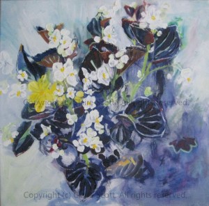 Blue Begonia - Claire Scott