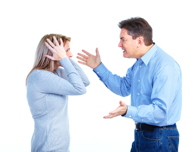 Angry couple